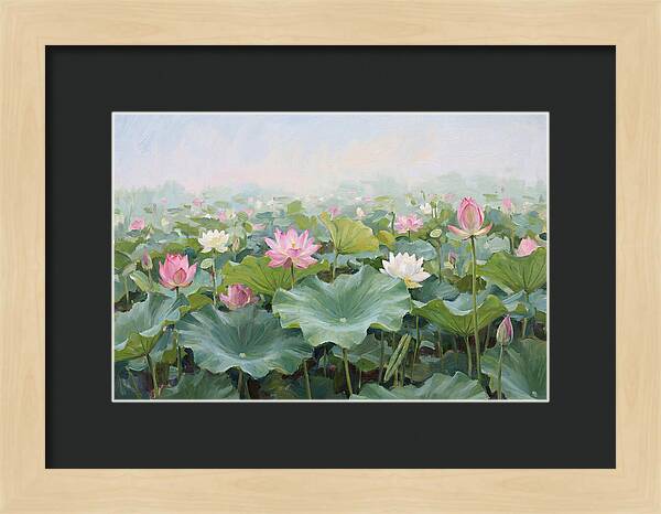 Tranquil Lotus Reflections