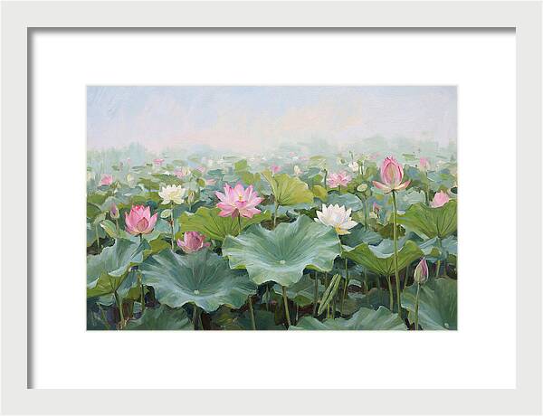 Tranquil Lotus Reflections