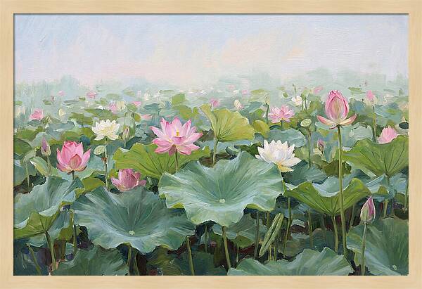 Tranquil Lotus Reflections