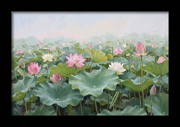 Tranquil Lotus Reflections