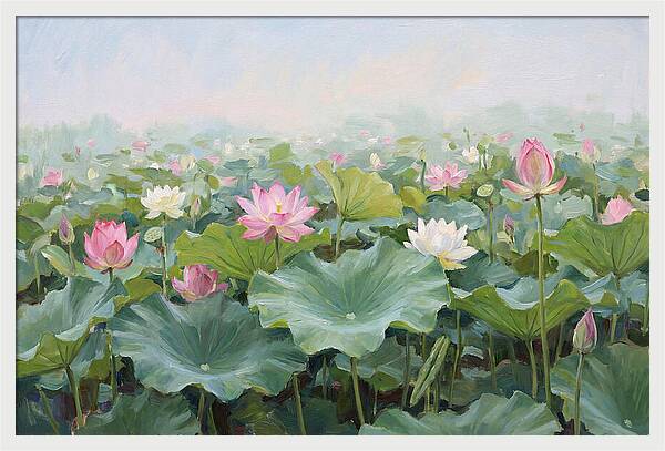 Tranquil Lotus Reflections