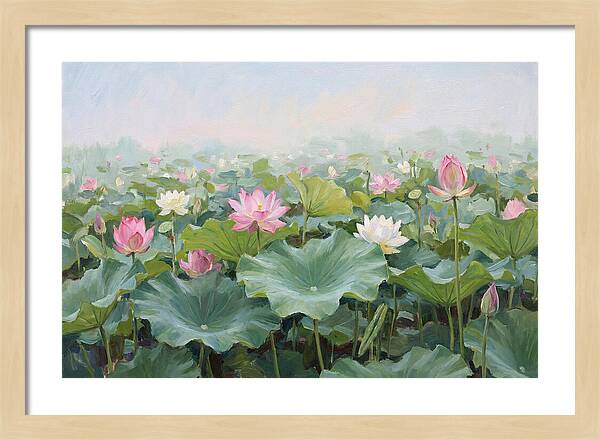 Tranquil Lotus Reflections
