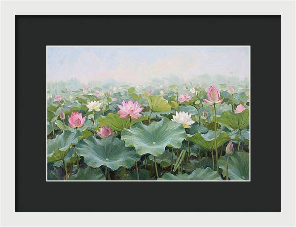Tranquil Lotus Reflections
