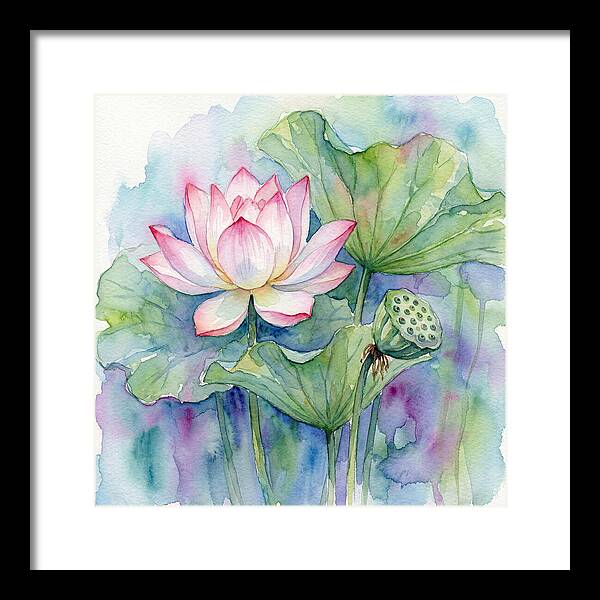Tranquil Lotus Reflections