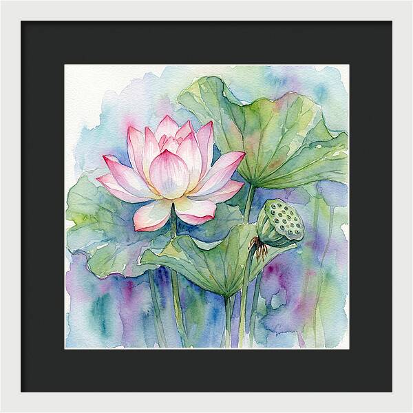 Tranquil Lotus Reflections