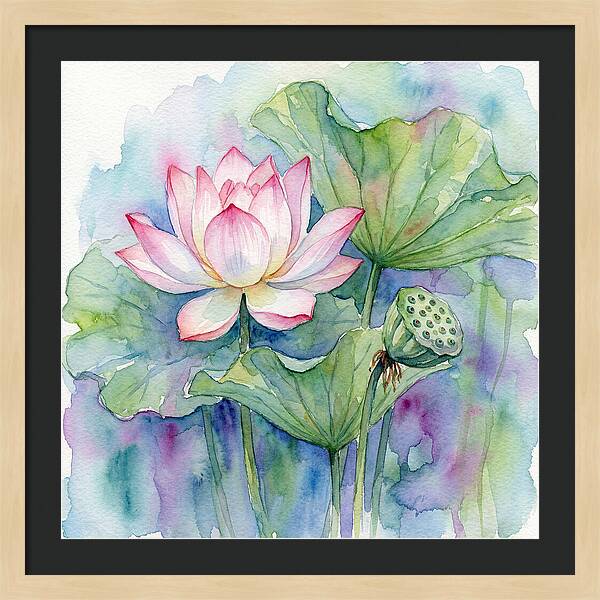 Tranquil Lotus Reflections