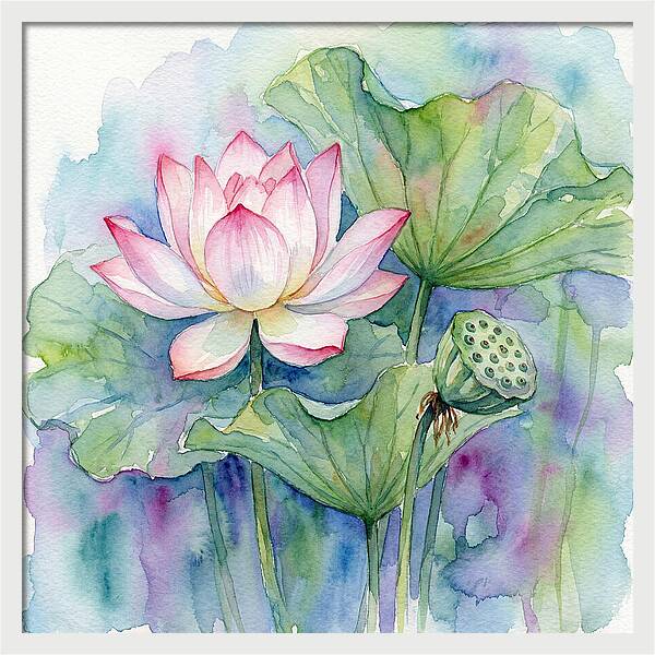 Tranquil Lotus Reflections