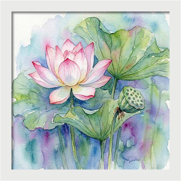 Tranquil Lotus Reflections