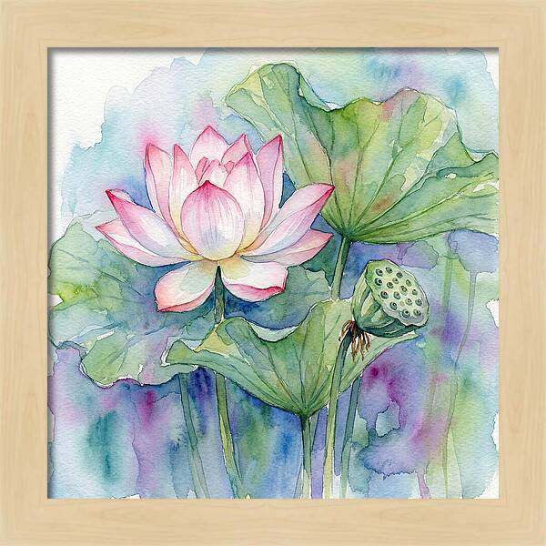 Tranquil Lotus Reflections