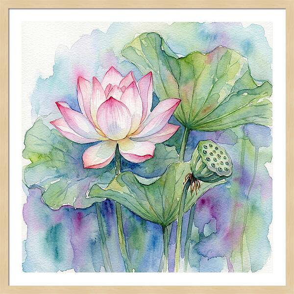 Tranquil Lotus Reflections