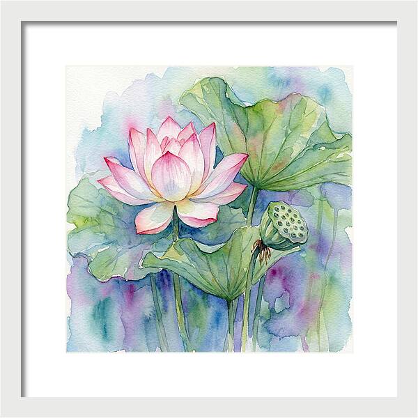 Tranquil Lotus Reflections