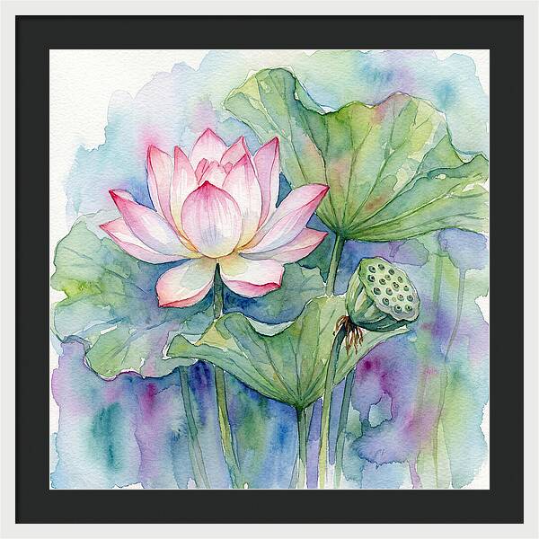 Tranquil Lotus Reflections