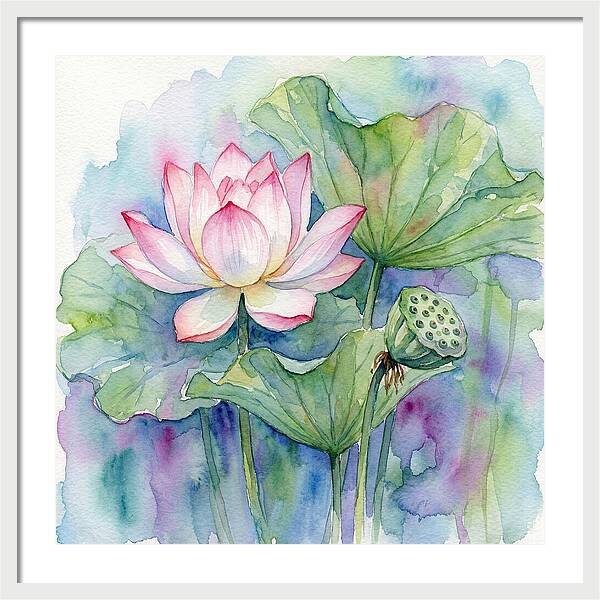 Tranquil Lotus Reflections
