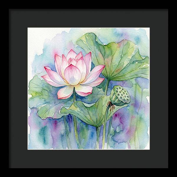 Tranquil Lotus Reflections