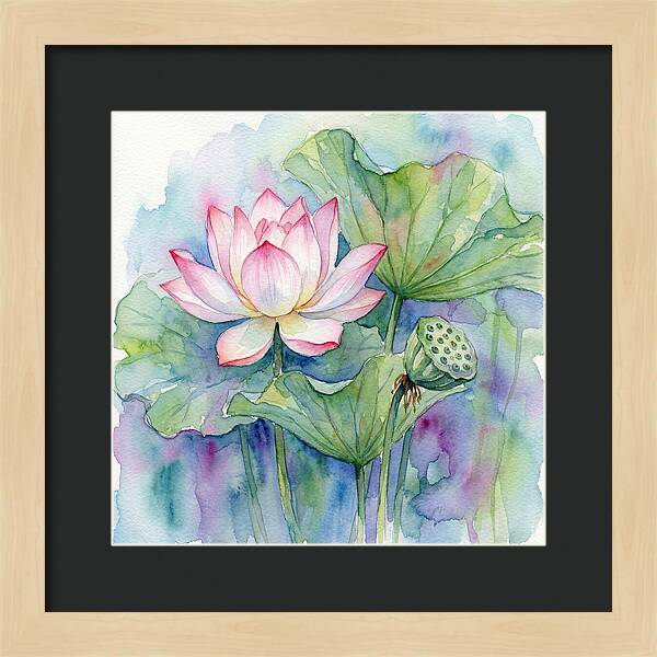 Tranquil Lotus Reflections