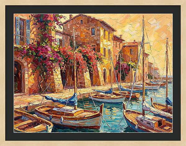 Tranquil Mediterranean Harbor