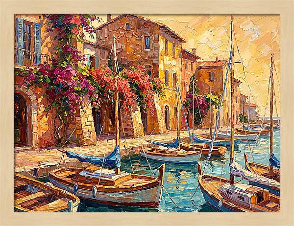 Tranquil Mediterranean Harbor