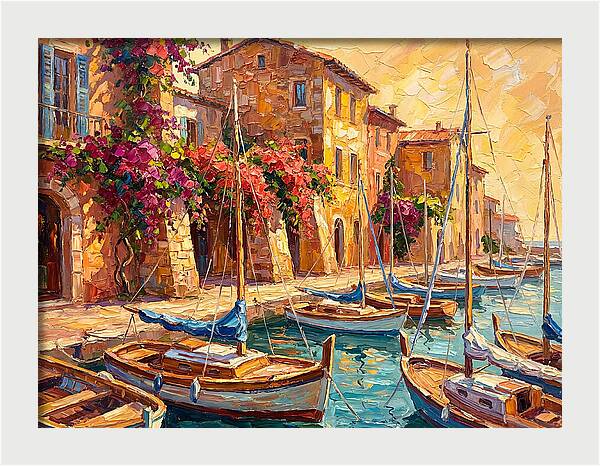 Tranquil Mediterranean Harbor