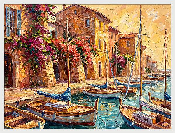Tranquil Mediterranean Harbor