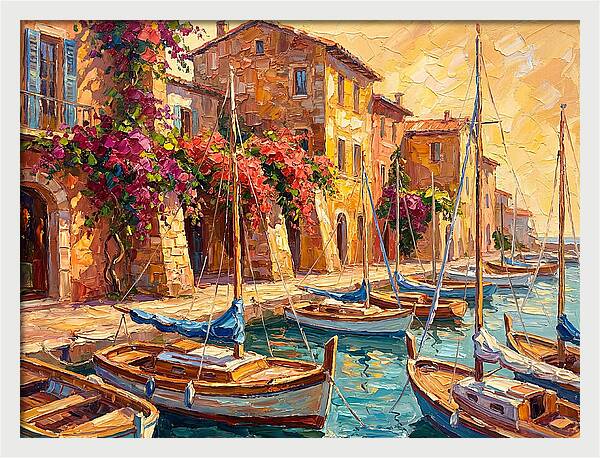 Tranquil Mediterranean Harbor