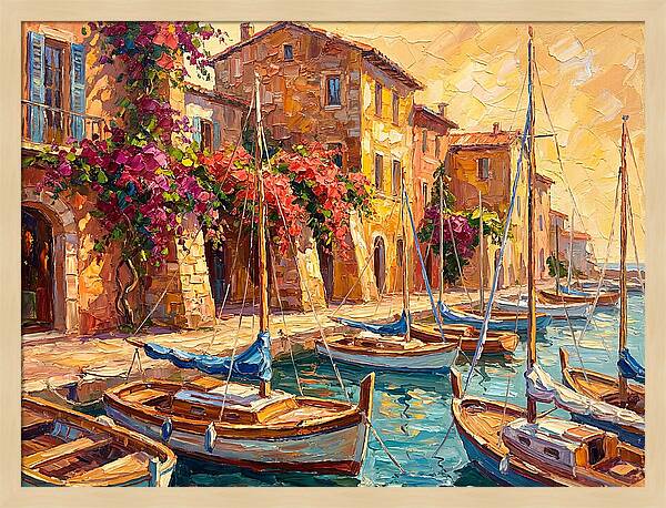Tranquil Mediterranean Harbor