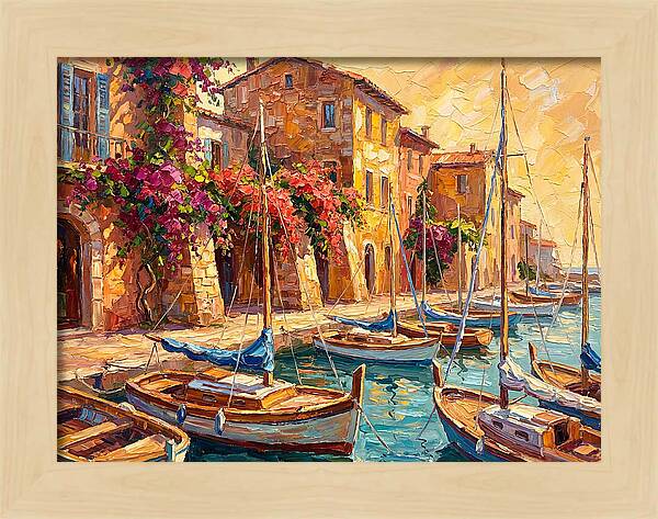 Tranquil Mediterranean Harbor
