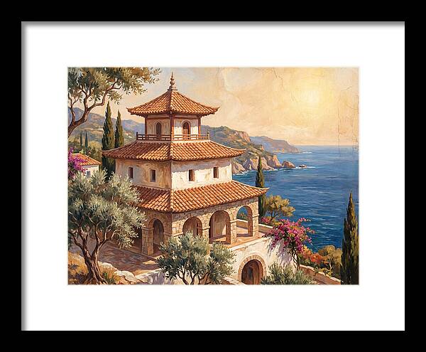 Tranquil Mediterranean Pagoda
