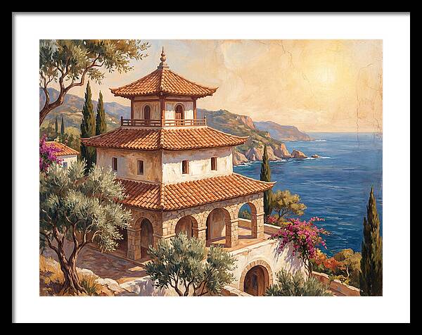Tranquil Mediterranean Pagoda