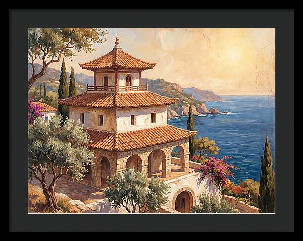 Tranquil Mediterranean Pagoda