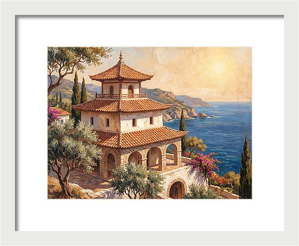 Tranquil Mediterranean Pagoda