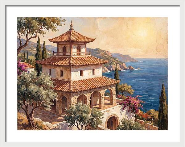 Tranquil Mediterranean Pagoda
