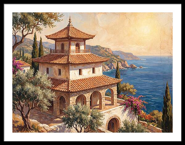Tranquil Mediterranean Pagoda