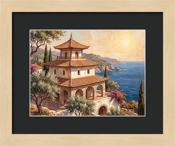 Tranquil Mediterranean Pagoda