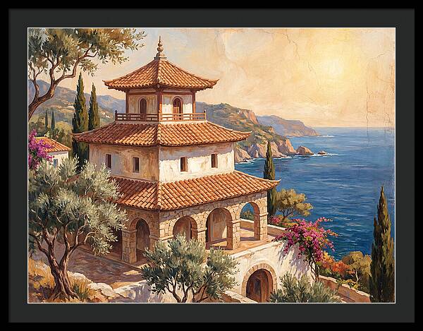 Tranquil Mediterranean Pagoda