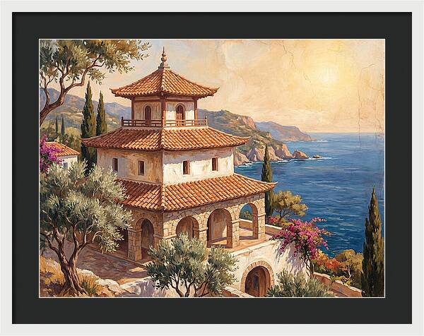 Tranquil Mediterranean Pagoda