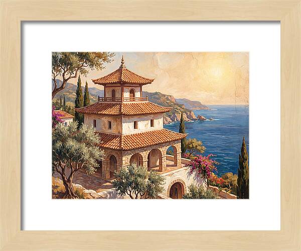 Tranquil Mediterranean Pagoda