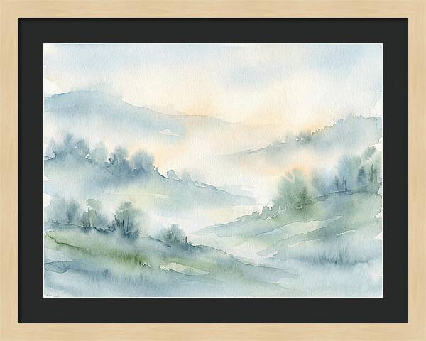 Tranquil Misty Landscape
