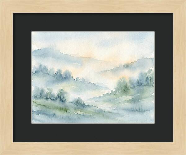 Tranquil Misty Landscape