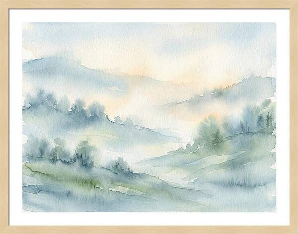 Tranquil Misty Landscape