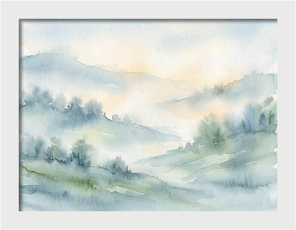 Tranquil Misty Landscape