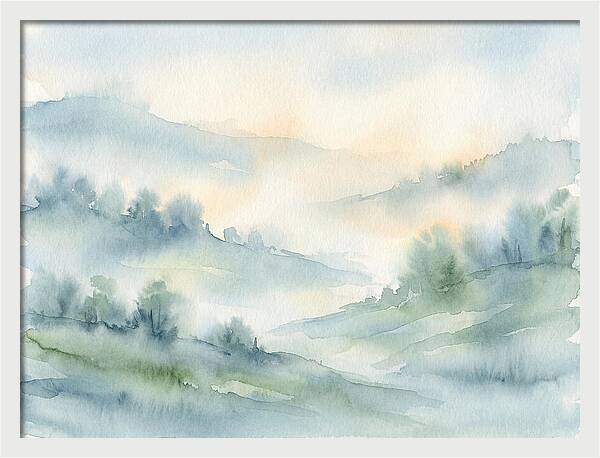 Tranquil Misty Landscape
