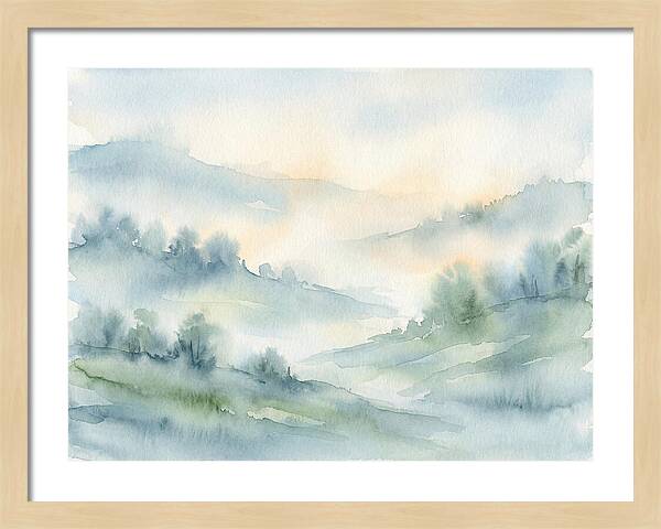 Tranquil Misty Landscape