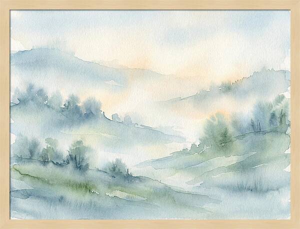 Tranquil Misty Landscape