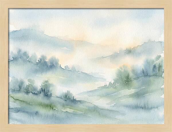 Tranquil Misty Landscape