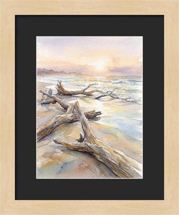 Tranquil Moments At Driftwood Beach