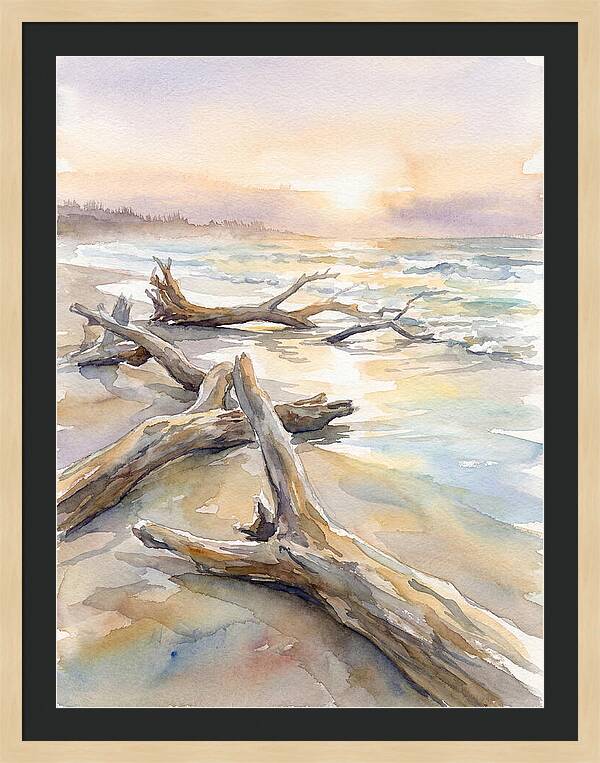 Tranquil Moments At Driftwood Beach
