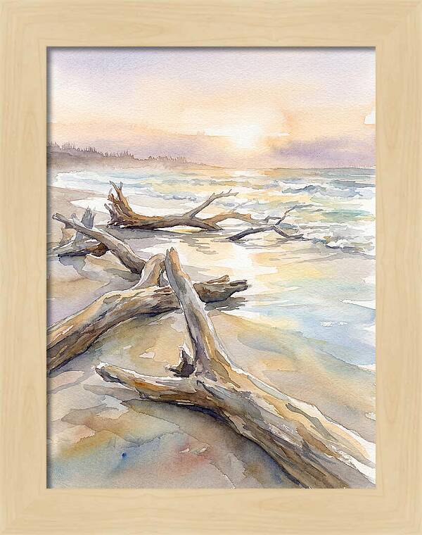 Tranquil Moments At Driftwood Beach