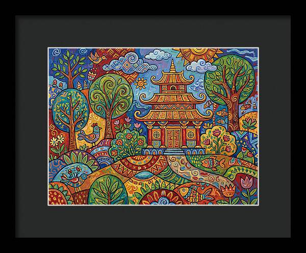 Tranquil Moments At The Temple