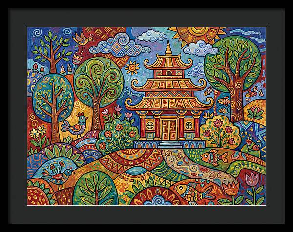 Tranquil Moments At The Temple