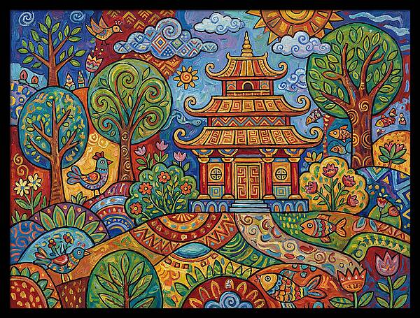 Tranquil Moments At The Temple